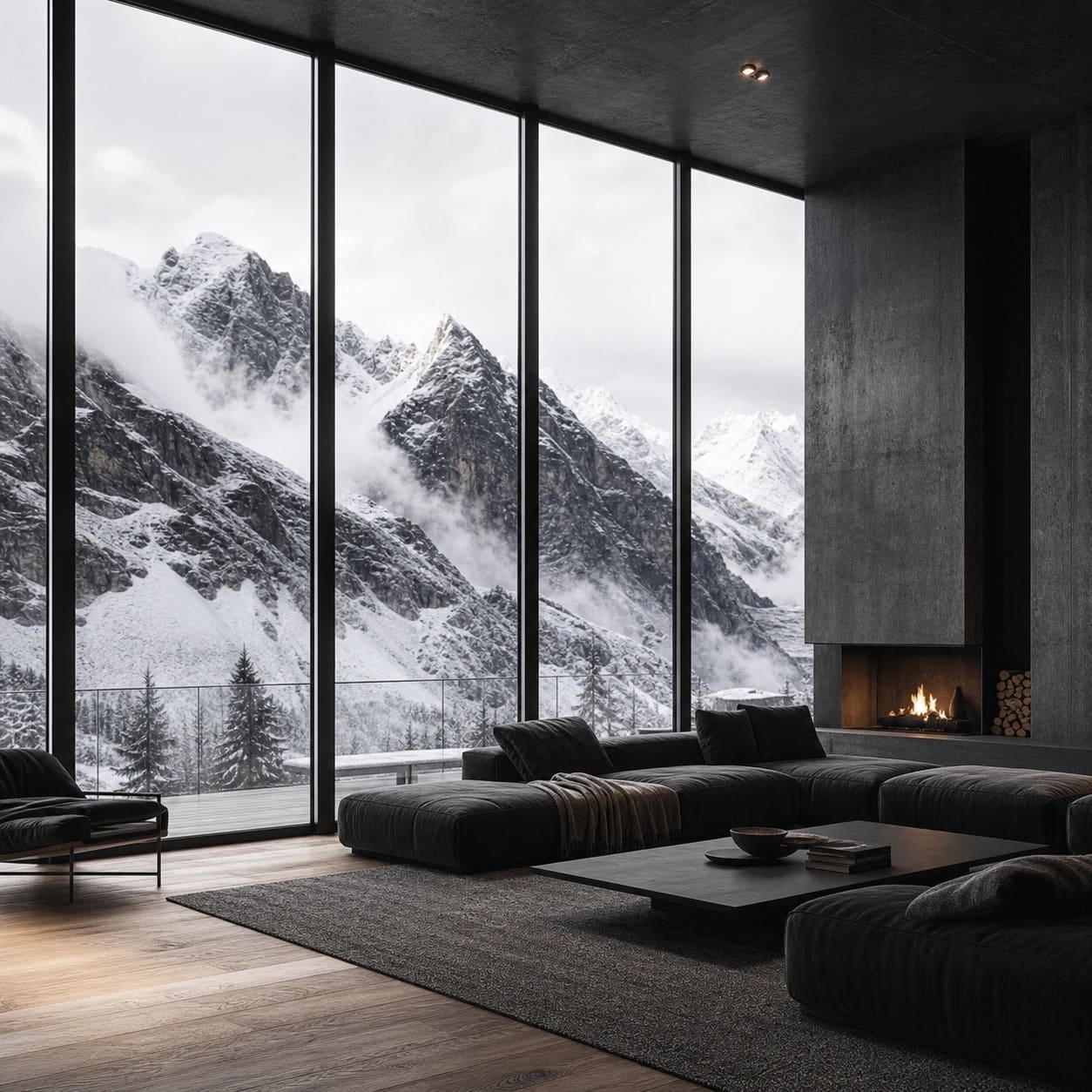 Alpine Glass Interior — SILIZIUM Dream Location