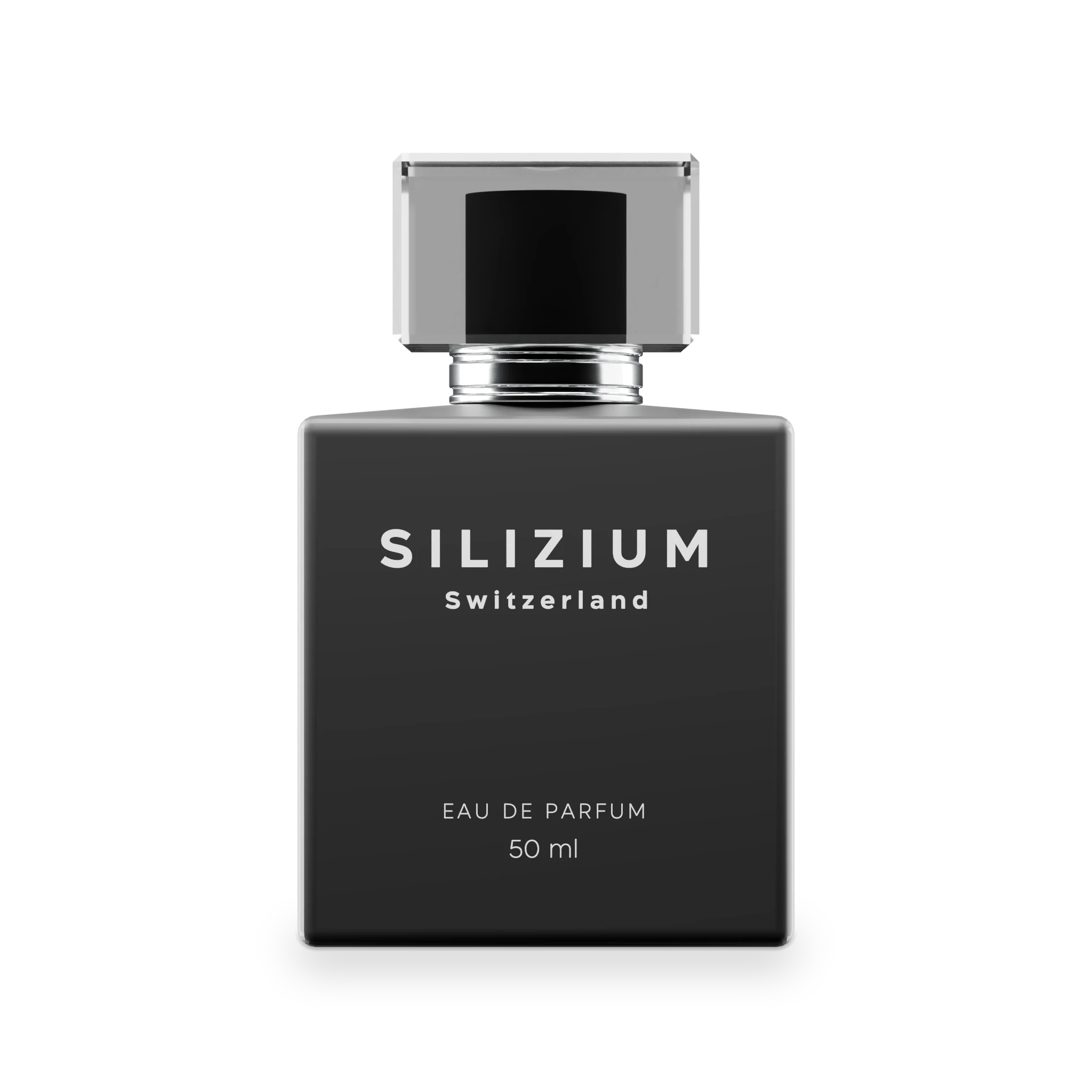 SILIZIUM Fragment 01, matt-schwarzer 50 ml Eau de Parfum Flakon