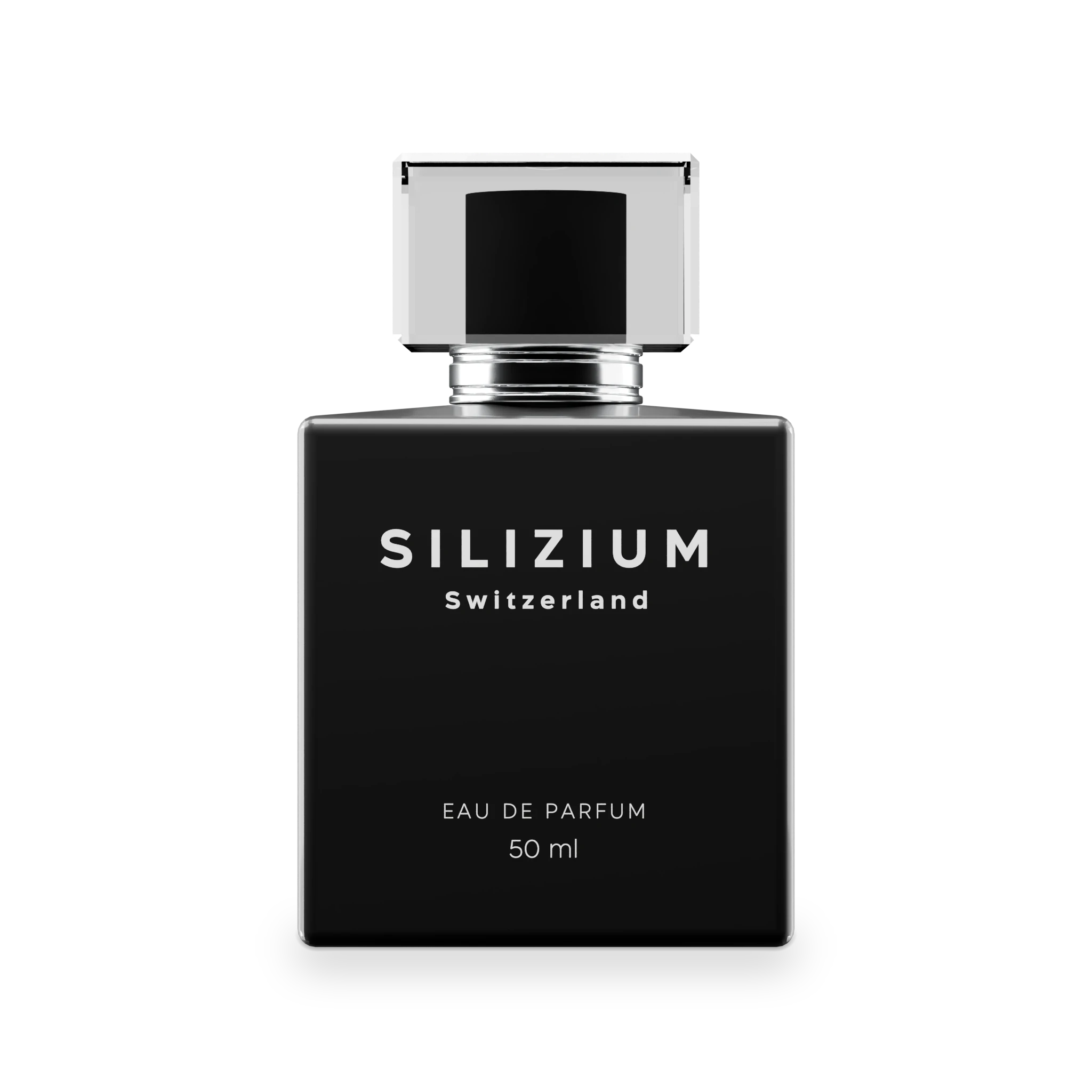 SILIZIUM Fragment 01, matt-schwarzer 50 ml Eau de Parfum Flakon
